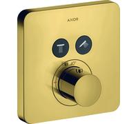 hansgrohe AXOR Starck ShowerSelect Soft Thermostat encastré pour 2 consommateurs, 36707990, 36707990, Colorazione: Ottica in oro lucido