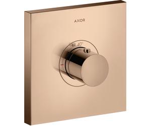 hansgrohe AXOR Starck ShowerSelect Thermostat carré à débit élevé à encastrer, 36718300, 36718300, Colorazione: Oro rosso lucido