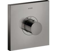 hansgrohe AXOR Starck ShowerSelect Thermostat carré à débit élevé à encastrer, 36718330, 36718330, Colorazione: Cromo nero lucido