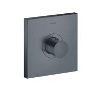 hansgrohe AXOR Starck ShowerSelect Thermostat carré à débit élevé à encastrer, 36718340, 36718340, Colorazione: Cromo nero spazzolato