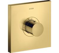 hansgrohe AXOR Starck ShowerSelect Thermostat carré à débit élevé à encastrer, 36718990, 36718990, Colorazione: Ottica in oro lucido
