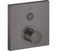 hansgrohe AXOR Starck ShowerSelect Thermostat carré à encastrer pour 1 consommateur, 36714340, 36714340, Colorazione: Cromo nero spazzolato