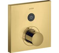 hansgrohe AXOR Starck ShowerSelect Thermostat carré à encastrer pour 1 consommateur, 36714990, 36714990, Colorazione: Ottica in oro lucido