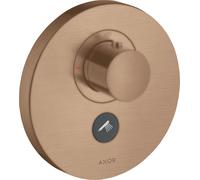 hansgrohe AXOR Starck ShowerSelect Thermostat rond à débit élevé encastré pour 1 consommateur et 1 prise supplémentaire, 36726310, 36726310, Colorazione: Oro rosso spazzolato