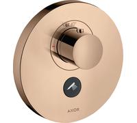 hansgrohe AXOR Starck ShowerSelect Thermostat rond à débit élevé encastré pour 1 consommateur et 1 prise supplémentaire, 36726300, 36726300, Colorazione: Oro rosso lucido