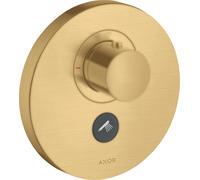hansgrohe AXOR Starck ShowerSelect Thermostat rond à débit élevé encastré pour 1 consommateur et 1 prise supplémentaire, 36726250, 36726250, Colorazione: Ottico oro spazzolato
