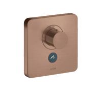 hansgrohe AXOR Starck ShowerSelect Thermostat souple Thermostat à débit élevé encastré pour 1 consommateur et une prise supplémentaire, 36706310, 36706310, Colorazione: Oro rosso spazzolato