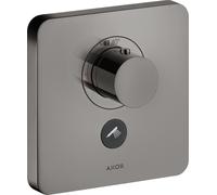 hansgrohe AXOR Starck ShowerSelect Thermostat souple Thermostat à débit élevé encastré pour 1 consommateur et une prise supplémentaire, 36706330, 36706330, Colorazione: Cromo nero lucido