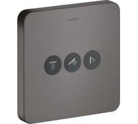 hansgrohe AXOR Starck ShowerSelect Valve à encastrer souple pour 3 consommateurs, 36773340, 36773340, Colorazione: Cromo nero spazzolato