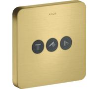 hansgrohe AXOR Starck ShowerSelect Valve à encastrer souple pour 3 consommateurs, 36773950, 36773950, Colorazione: Ottone spazzolato