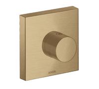 hansgrohe AXOR Starck ShowerSolutions Trio/ Quattro 120/120 ShowerSolutions Vanne d'arrêt et de commutation encastrée, 10932140, 10932140, Colorazione: Bronzo spazzolato