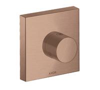 hansgrohe AXOR Starck ShowerSolutions Trio/ Quattro 120/120 ShowerSolutions Vanne d'arrêt et de commutation encastrée, 10932310, 10932310, Colorazione: Oro rosso spazzolato