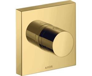 hansgrohe AXOR Starck ShowerSolutions Trio/ Quattro 120/120 ShowerSolutions Vanne d'arrêt et de commutation encastrée, 10932990, 10932990, Colorazione: Ottica in oro lucido