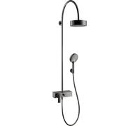 hansgrohe AXOR Starck ShowerSolutions Tuyau de douche avec mitigeur monocommande et pomme de douche 1 jet, 39620330, 39620330, Colorazione: Cromo nero lucido