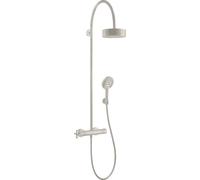 hansgrohe AXOR Starck ShowerSolutions Tuyau de douche avec thermostat et pomme de douche 180 1 jet, 39670800, 39670800, Colorazione: Ottica in acciaio inossidabile