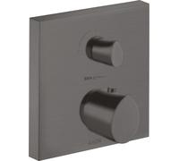 hansgrohe AXOR Starck Thermostat organique à encastrer, robinet d'arrêt et inverseur, 2 consommateurs, 12716340, 12716340, Colorazione: Cromo nero spazzolato