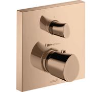 hansgrohe AXOR Starck Thermostat organique Starck encastré avec robinet d'arrêt, 1 consommateur, 12715300, 12715300, Colorazione: Oro rosso lucido