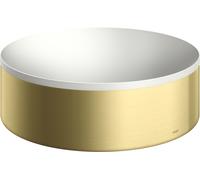 AXOR Suite lavabo da appoggio, 42000950, Suite bianco opaco/ottone spazzolato [Ceramica da Bagno > Lavabi]