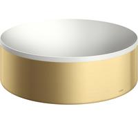AXOR Suite lavabo da appoggio, 42000250, Suite bianco opaco/oro spazzolato [Ceramica da Bagno > Lavabi]