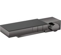hansgrohe AXOR Thermostat de bord en saillie / encastrable pour 3 consommateurs, taille diamant, 46141330, 46141330, Colorazione: Cromo nero lucido