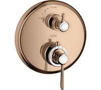 hansgrohe AXOR Thermostat Montreux encastré avec robinet d'arrêt, béqu'ille, 1 consommateur, 16801300, 16801300, Colorazione: Oro rosso lucido