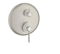 hansgrohe AXOR Thermostat Montreux encastré avec robinet d'arrêt, béqu'ille, 1 consommateur, 16801800, 16801800, Colorazione: Ottica in acciaio inossidabile