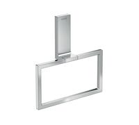 hansgrohe AXOR Universal Anneau porte-serviettes rectangulaire, métal, orientable, 42623000, 42623000, Colorazione: cromo