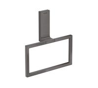 hansgrohe AXOR Universal Anneau porte-serviettes rectangulaire, métal, orientable, 42623340, 42623340, Colorazione: Cromo nero spazzolato