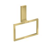 hansgrohe AXOR Universal Anneau porte-serviettes rectangulaire, métal, orientable, 42623950, 42623950, Colorazione: Ottone spazzolato