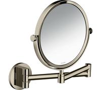 hansgrohe AXOR Universal Circular miroir de rasage, grossissement 1,7 fois, pivotant, inclinable, 42849830, 42849830, Colorazione: Nichel lucido