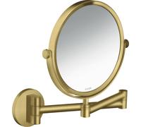 hansgrohe AXOR Universal Circular miroir de rasage, grossissement 1,7 fois, pivotant, inclinable, 42849950, 42849950, Colorazione: Ottone spazzolato