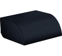 hansgrohe AXOR Universal Circular Support de papier toilette avec couvercle, 42858670, 42858670, Colorazione: Nero opaco