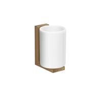 hansgrohe AXOR Universal Rectangular godet à dents, métal, verre blanc, 42604140, 42604140, Colorazione: Bronzo spazzolato
