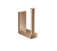 hansgrohe AXOR Universal Porta rotolo di carta di ricambio rettangolare, metallo, 42654, Colorazione: Oro rosso lucido