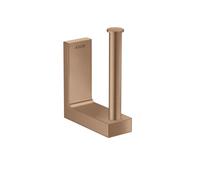 hansgrohe AXOR Universal Porta rotolo di carta di ricambio rettangolare, metallo, 42654, Colorazione: Oro rosso spazzolato