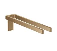 Hansgrohe Portasciugamani AXOR Universal Rectangular, metallo doppio fisso 380 mm, bronzo spazzolato