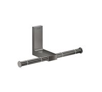 hansgrohe AXOR Universal Rectangular support papier toilette, métal, double, 42657330, 42657330, Colorazione: Cromo nero lucido