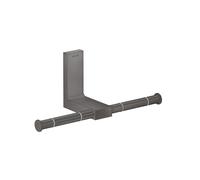 hansgrohe AXOR Universal Portarotolo rettangolare, metallo, doppio, 42657, Colorazione: Cromo nero spazzolato