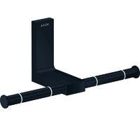 hansgrohe AXOR Universal Portarotolo rettangolare, metallo, doppio, 42657, Colorazione: nero opaco