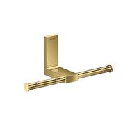 hansgrohe AXOR UNIVERSAL Rectangular support papier toilette, métal, double, 42657990, 42657990, Colorazione: Ottica in oro lucido