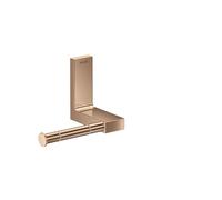 hansgrohe AXOR Universal Portarotolo rettangolare, metallo, singolo, 42656, Colorazione: Oro rosso lucido
