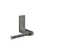 hansgrohe AXOR UNIVERSAL Rectangular support papier toilette, métal, seul, 42656330, 42656330, Colorazione: Cromo nero lucido