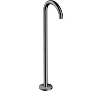 hansgrohe AXOR Uno bec de baignoire, sur pied, courbe, saillie 226mm, 38412330, 38412330, Colorazione: Cromo nero lucido