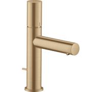 hansgrohe AXOR Uno Mitigeur monocommandé pour lavabo 110 avec poignée zéro et vidage à tirette, saillie 123mm, 45001140, 45001140, Colorazione: Bronzo spazzolato