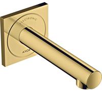hansgrohe AXOR Uno mitigeur de lavabo électronique encastré, montage mural 160, saillie 225mm, 45110990, 45110990, Colorazione: Ottica in oro lucido