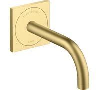 hansgrohe AXOR Uno Mitigeur de lavabo, électronique, encastré, saillie 165mm, alimentation secteur, 38119950, 38119950, Colorazione: Ottone spazzolato