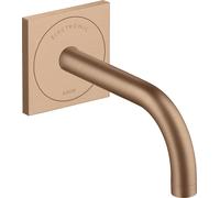 hansgrohe AXOR Uno Mitigeur de lavabo, électronique, encastré, saillie 165mm, alimentation secteur, 38119310, 38119310, Colorazione: Oro rosso spazzolato