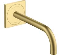 hansgrohe AXOR Uno Mitigeur de lavabo, électronique, encastré, saillie 225mm, alimentation secteur, 38120950, 38120950, Colorazione: Ottone spazzolato