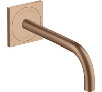 hansgrohe AXOR Uno Mitigeur de lavabo, électronique, encastré, saillie 225mm, alimentation secteur, 38120310, 38120310, Colorazione: Oro rosso spazzolato