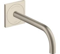 hansgrohe AXOR Uno Mitigeur de lavabo, électronique, encastré, saillie 225mm, alimentation secteur, 38120820, 38120820, Colorazione: Nichel spazzolato